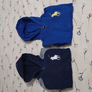 Lot Of 2 Polo Ralph Lauren Jackets Hoodies For Kids Size 7